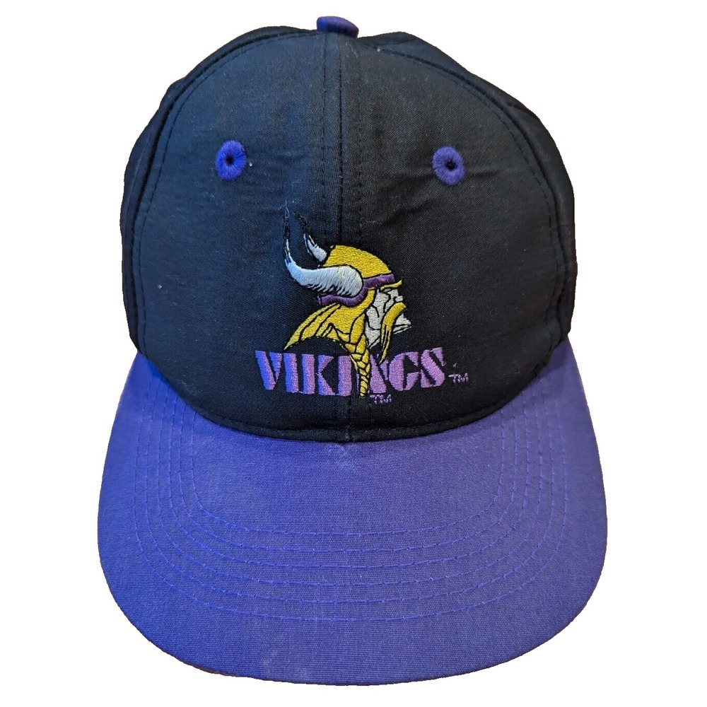 Vintage Team NFL Minnesota Vikings Snap Back Hat Cap Youth Retro Football 90s